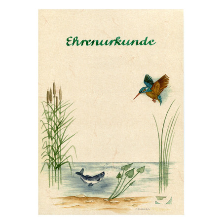 Ehrenurkunde "Eisvogel"